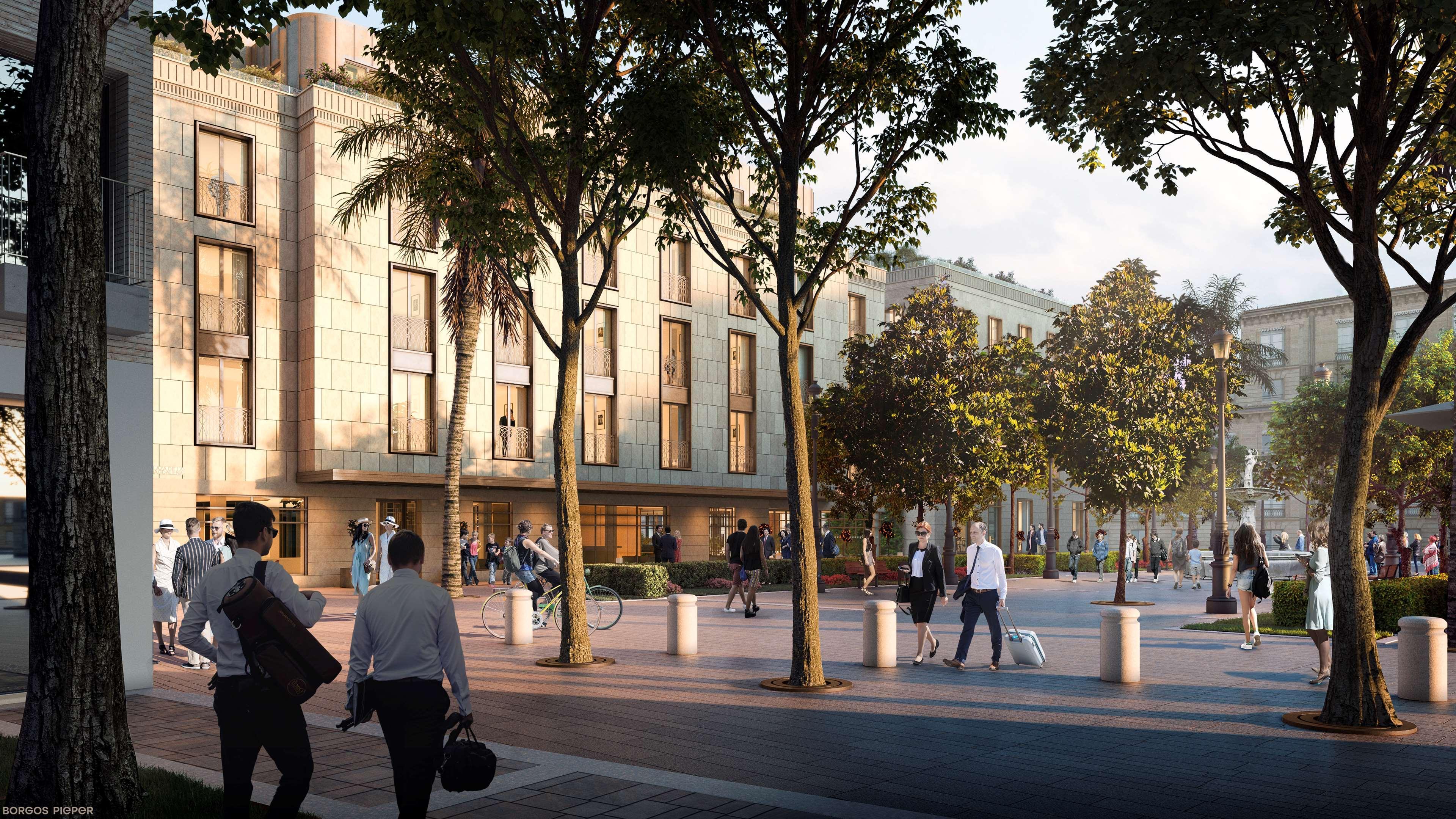 Radisson Collection Hotel, Magdalena Plaza Sevilla Bagian luar foto The proposed station entrance